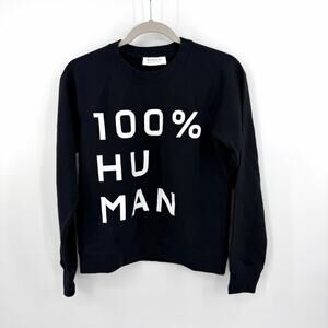 Everlane 100% Human Crewneck Sweatshirt black Size S NWOT